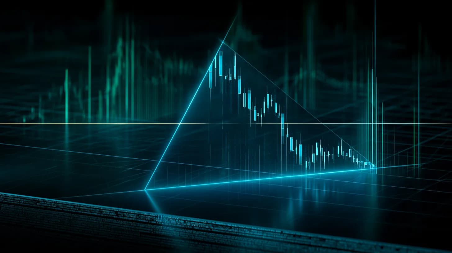 Bitcoin price chart consolidating near $77K with extreme greed sentiment bars overlaid, financial publication editorial…