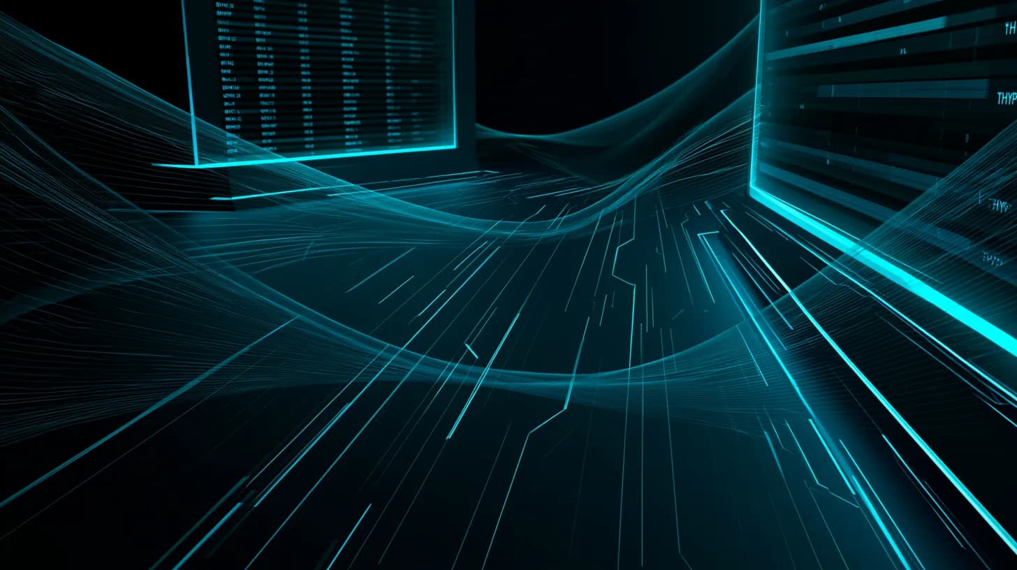 Trading floor scene with BHYP and THYP ETF tickers and Hyperliquid orderbook flows in navy and cyan.