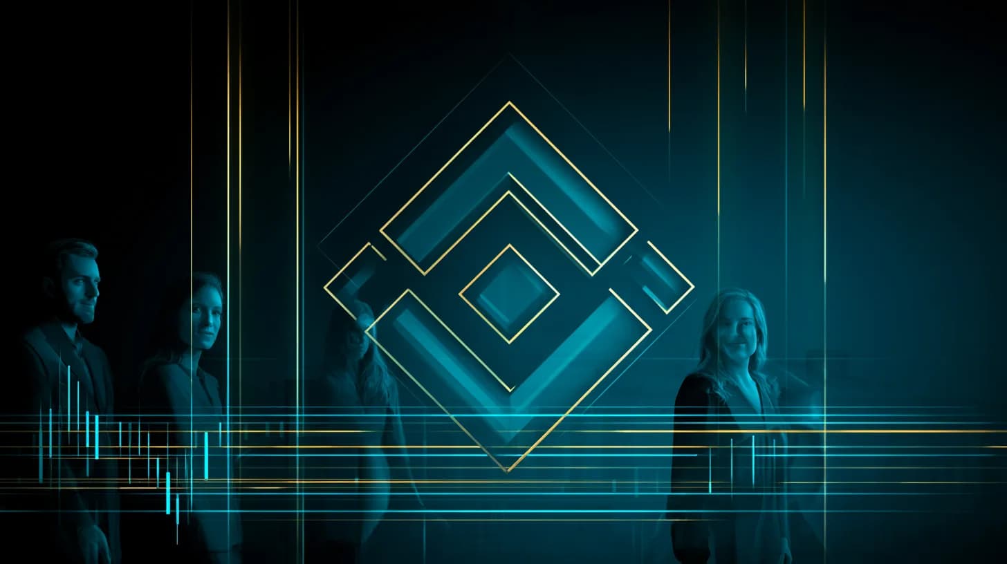 BNB token graphic layered over a US Capitol silhouette with candlestick chart overlay, representing CLARITY Act regulatory…
