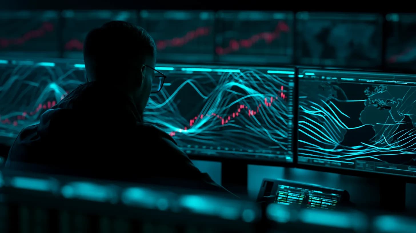 Trading floor screens flash red as Iran-Israel missile exchange headlines hit crypto markets in Asia hours