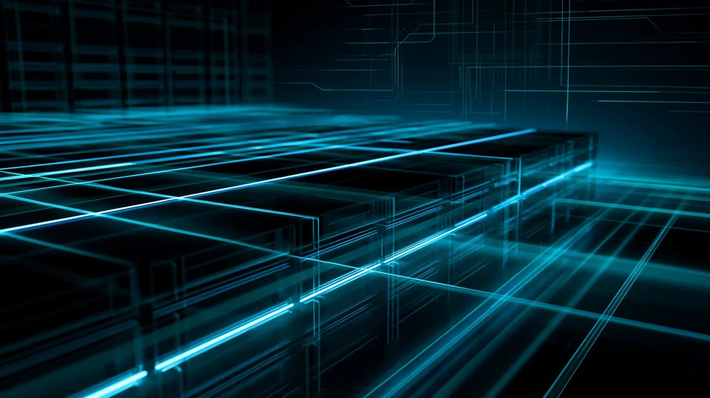 Futuristic AI data center rack with glowing GPUs symbolizing Nvidia's Vera Rubin platform launch