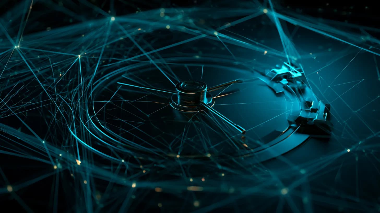 Stylized digital vault door merging traditional finance imagery with onchain lattice, evoking Bermuda-regulated tokenization.