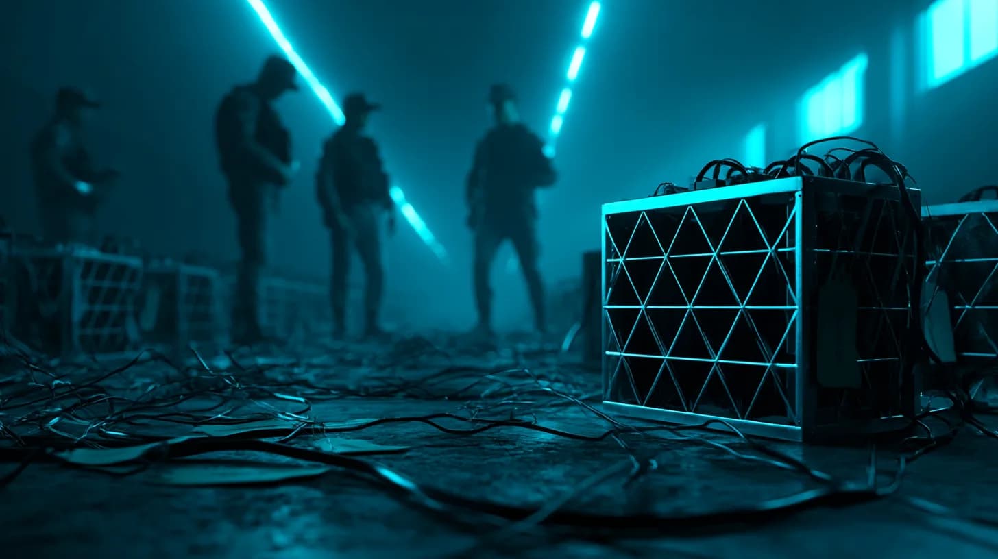 Thai police inspect seized Bitcoin mining rigs after raid on illegal operation