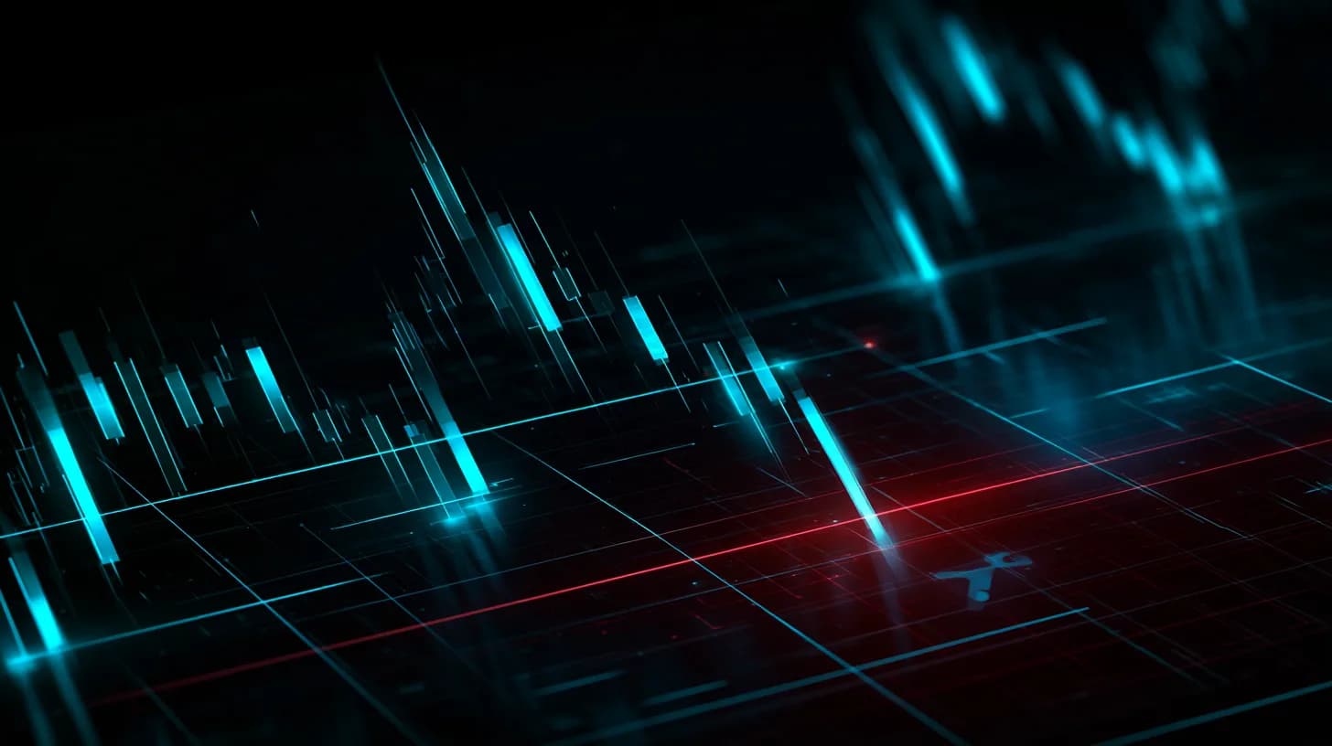 XRP price chart breaking below the $1.10 support level into 2024 lows on a dark editorial backdrop