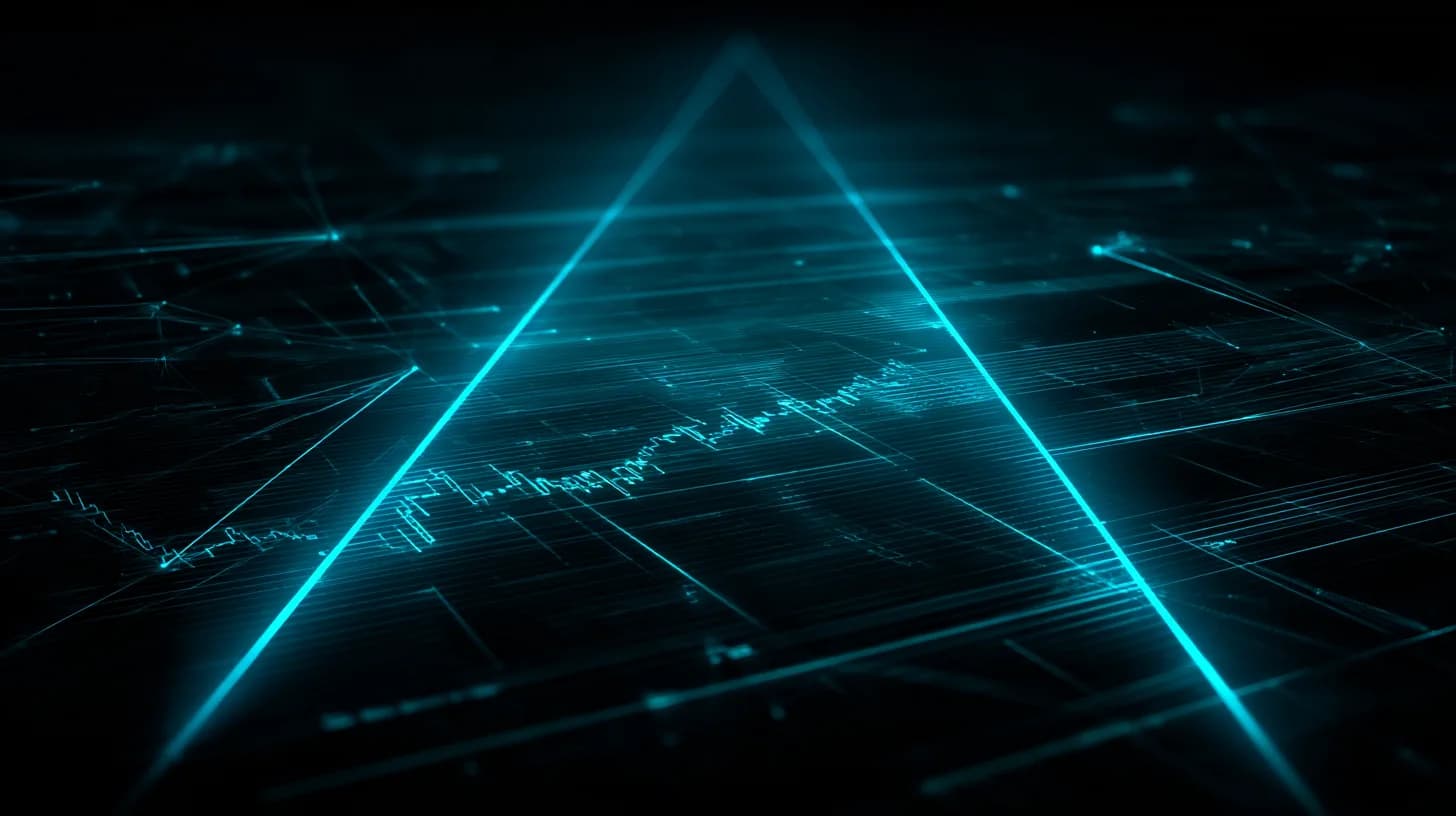 BNB logo overlaid on a price chart showing a recovery near $906 and a descending triangle pressuring $600 support, with…