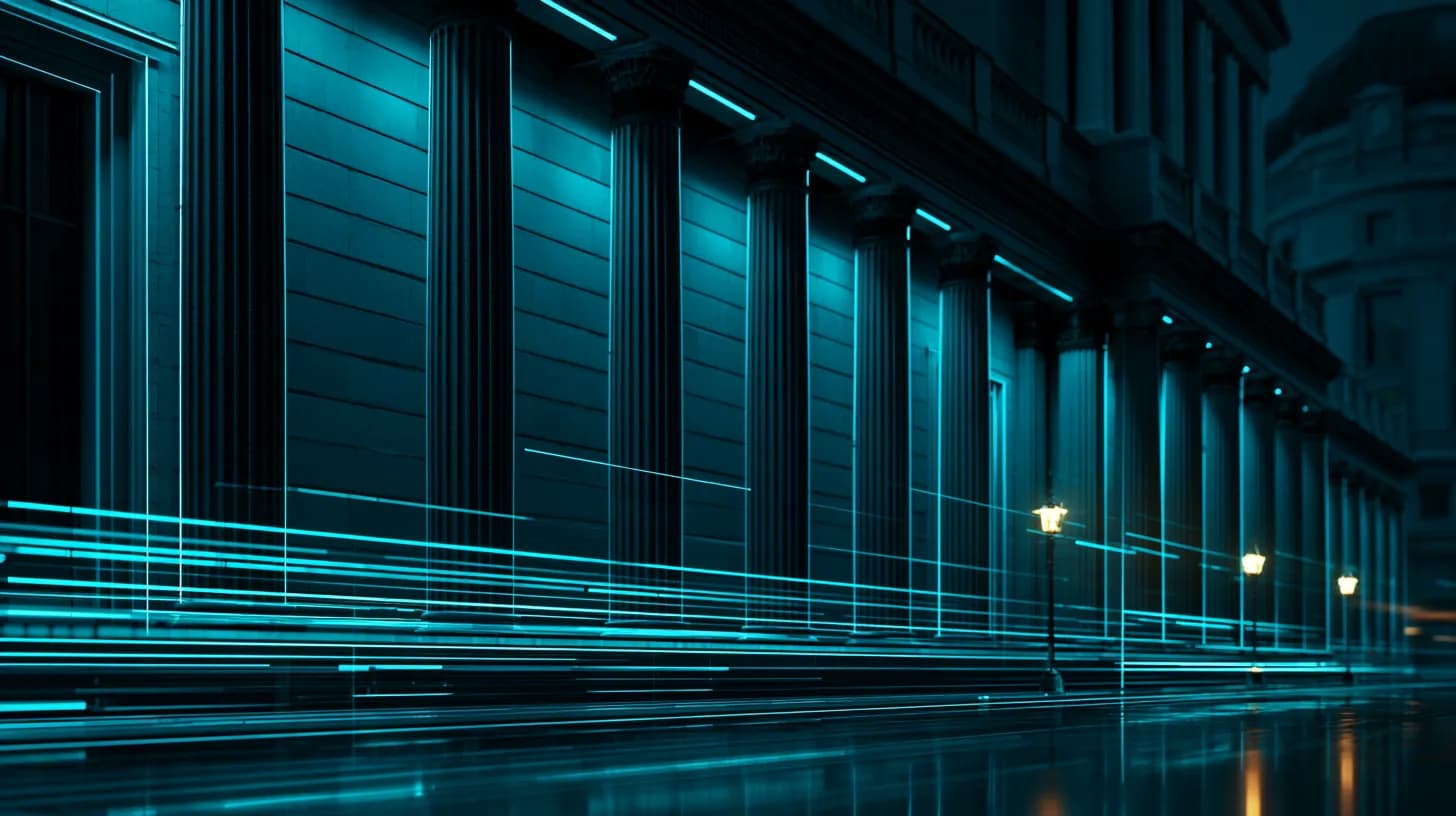 Bank of England facade at dusk, illustrating UK central bank stance on cross-border stablecoin risk