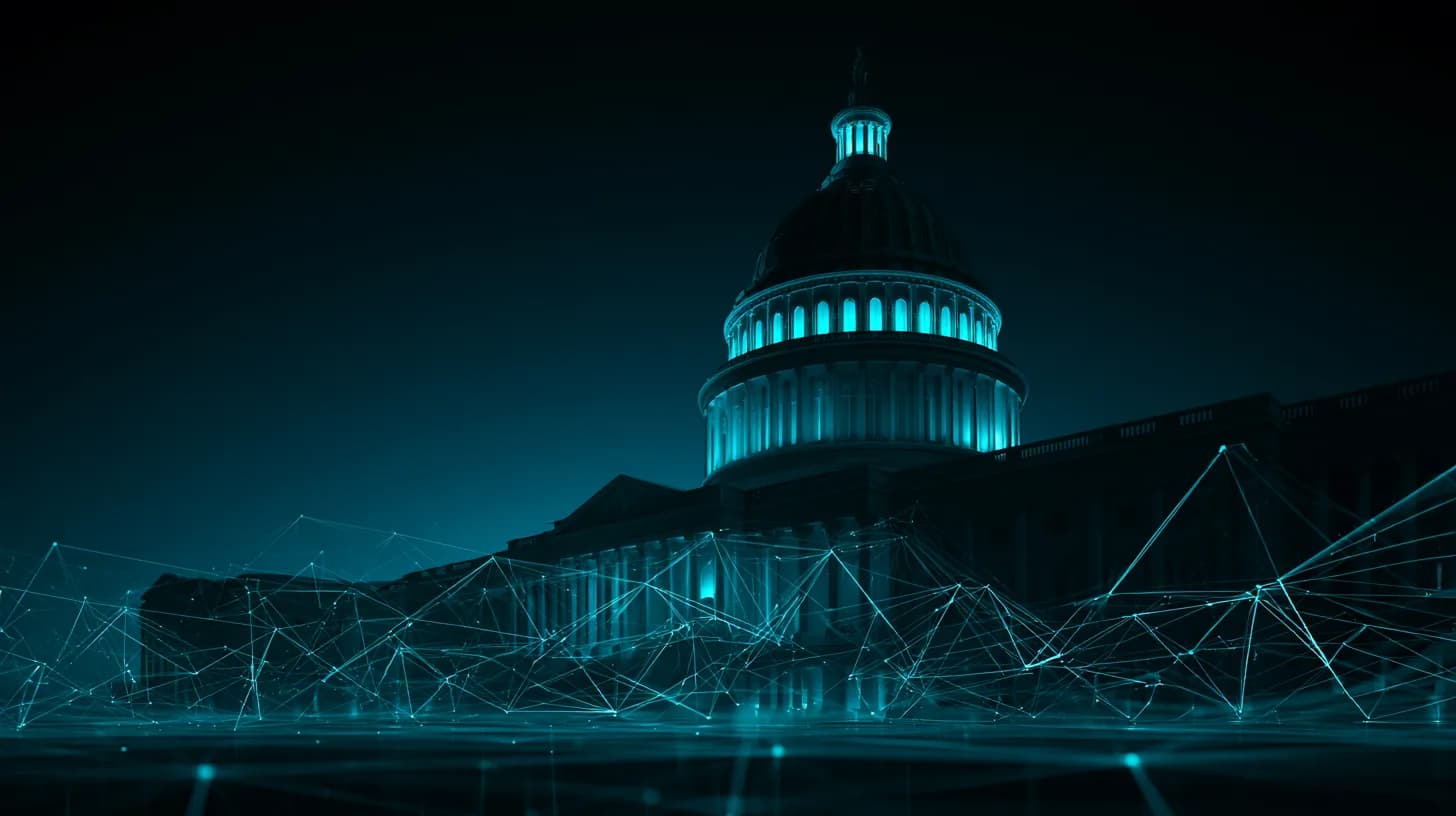 US Capitol building at dusk as Senate returns to debate the CLARITY Act crypto bill