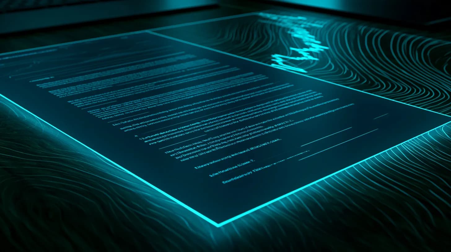 Stylized image of an SEC filing document on a dark desk with a rising chart line reflecting HYPE token momentum.