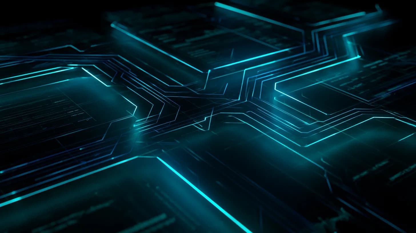 Stylized illustration of data streams flowing through a Layer 2 network into DeFi trading interfaces