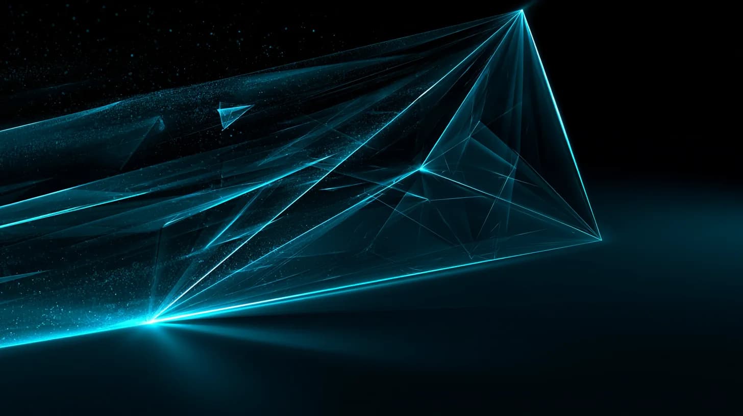 Stylized Toncoin diamond logo morphing into a Telegram paper plane on a dark blue gradient backdrop